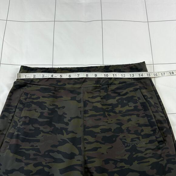 Alphalete Pants Mens Large Green Camouflage Jogger Athletic Tapered Stretch Gym - Picture 6 of 11